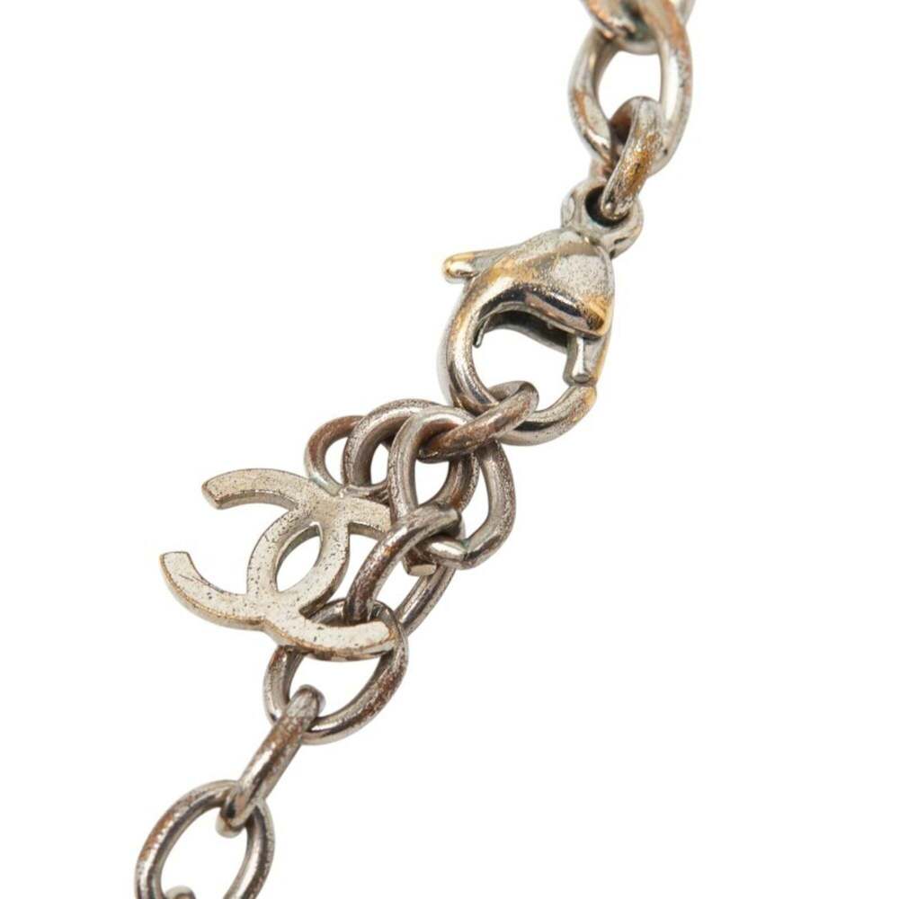 CHANEL Authentic Silver Logo Necklace - Picture 5 of 6